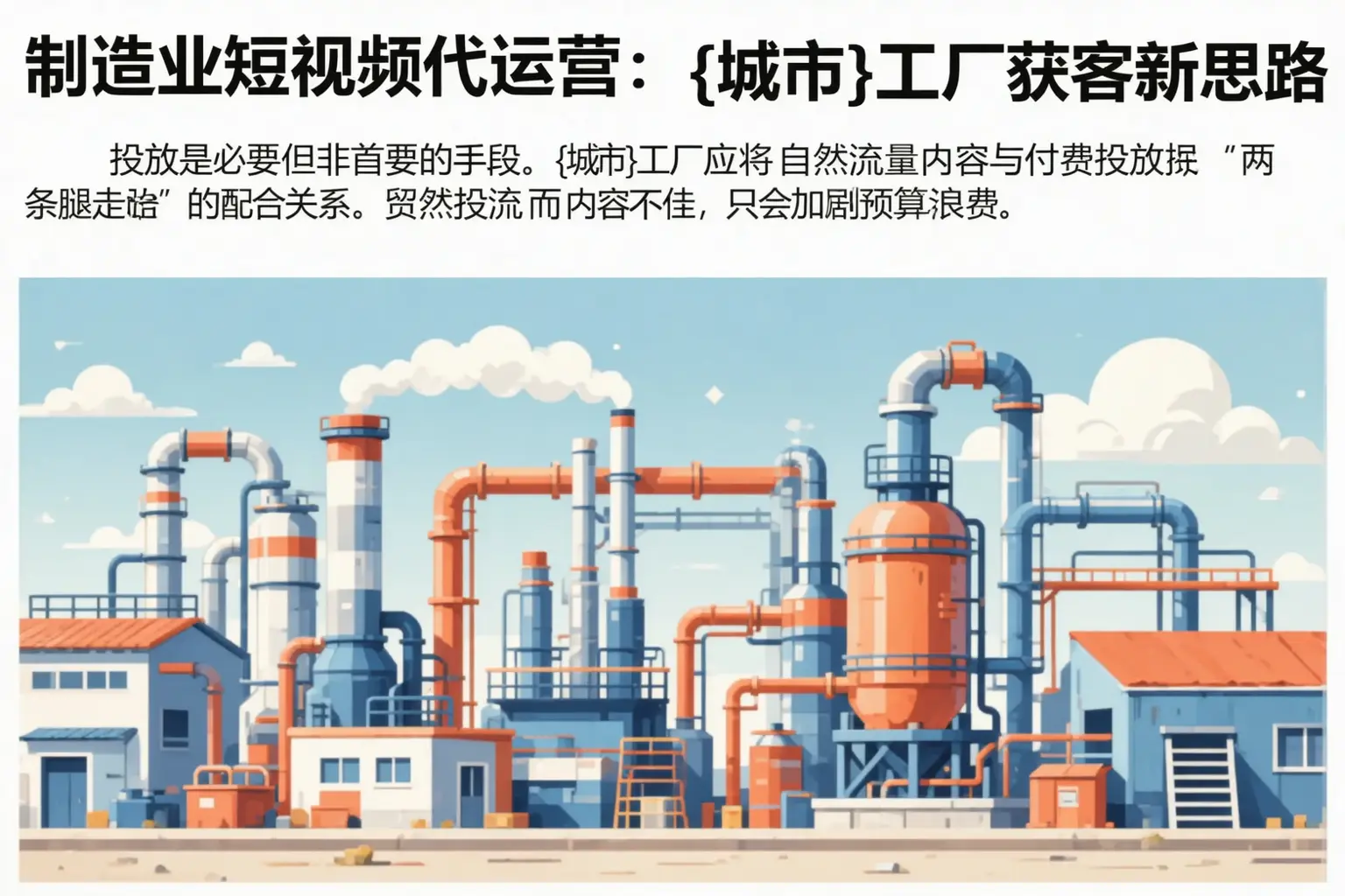 制造业短视频代运营：甘井子工厂获客新思路